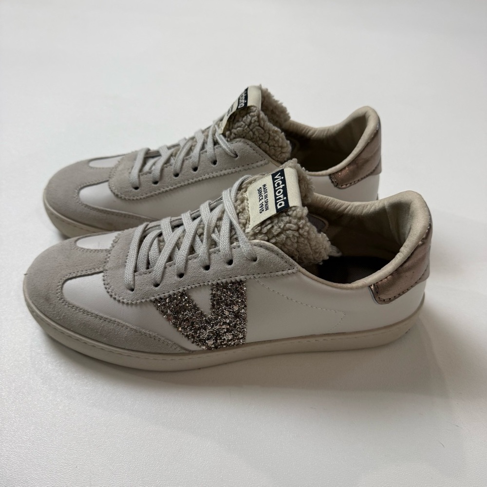 Victoria Shoes Berlin Ciclista Effecto - Hielo Glitter Accent Womens Size 40 (9)